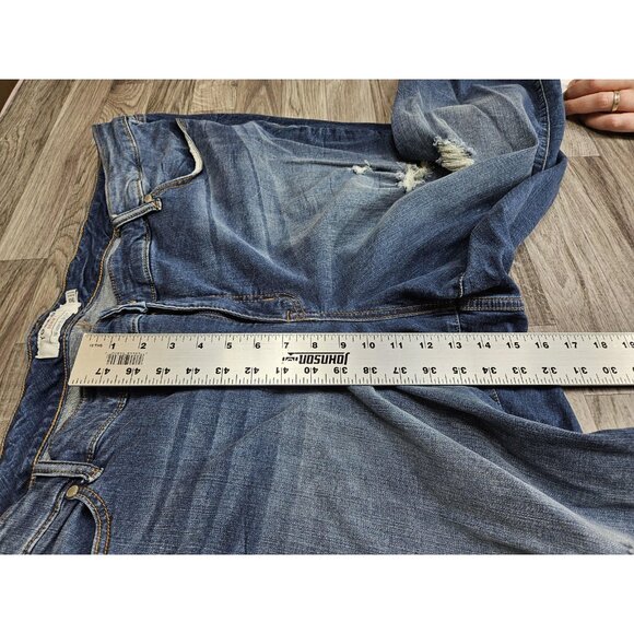 Torrid Jeans Womens 30 Medium Wash Distressed Stretch Ripped Plus Size Skinny - Picture 11 of 12